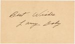 1948 LARRY DOBY (HOF) SIGNED POSTCARD.