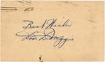 1947 DOM DiMAGGIO SIGNED POSTCARD.