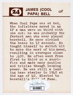 1974 JAMES "COOL PAPA" BELL (HOF) SIGNED "OLD-TIME BLACK STARS" BASEBALL CARD.