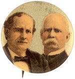 BRYAN AND STEVENSON FULL COLOR ON SILVER 1900 JUGATE.