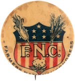 "FARMERS NATIONAL CONGRESS" BUTTON FROM UNDATED CONVENTION 1900-1912.