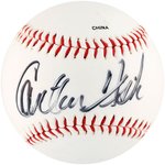 CARLTON FISK (HOF) SINGLE-SIGNED BASEBALL.