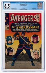 "AVENGERS" #19 AUGUST 1965 CGC 6.5 FINE+ (FIRST SWORDSMAN).