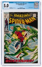 "AMAZING SPIDER-MAN" #71 APRIL 1969 CGC 5.0 VG/FINE.