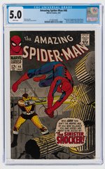 "AMAZING SPIDER-MAN" #46 MARCH 1967 CGC 5.0 VG/FINE (FIRST SHOCKER).