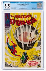 "AMAZING SPIDER-MAN" #61 JUNE 1968 CGC 6.5 FINE+.