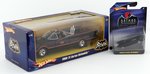 "1966 TV SERIES BATMOBILE" 1:18 SCALE AND "ANIMATED SERIES BATMOBILE" 1:50 SCALE BY HOT WHEELS.