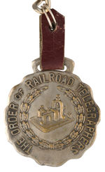 RARE FOB FOR “THE ORDER OF RAILROAD TELEGRAPHERS.”