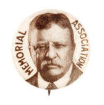 TR SCARCE "MEMORIAL ASSOCIATION" PORTRAIT BUTTON UNLISTED IN HAKE.