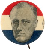 ROOSEVELT FLOATING HEAD PORTRAIT BUTTON HAKE #72.