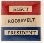 "ELECT DEWEY/ROOSEVELT PRESIDENT" 1944 MECHANICAL LAPEL BADGE HAKE #2067.