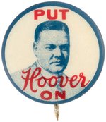 "PUT HOOVER ON" BLUETONE PORTRAIT BUTTON.