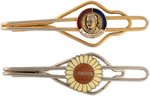 LANDON 1936 ENAMEL TIE BAR PAIR.