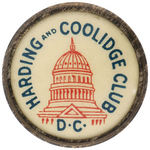 "HARDING AND COOLIDGE CLUB/D.C." HAKE UNLISTED LAPEL STUD.