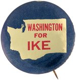 "WASHINGTON FOR IKE" STATE SET BUTTON.