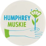 "HUMPHREY MUSKIE" FLOWER CHILD BUTTON.