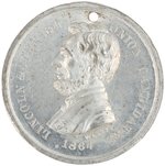 LINCOLN "FREEDOM TO ALL MEN" HIGH RELIEF 1864 TOKEN.