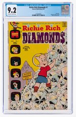 "RICHIE RICH DIAMONDS" #1 AUGUST 1972 CGC 9.2 NM-.