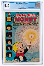 "RICHIE RICH MONEY WORLD" #1 SEPTEMBER 1972 CGC 9.4 NM.