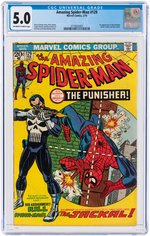 "AMAZING SPIDER-MAN" #129 FEBRUARY 1974 CGC 5.0 VG/FINE (FIRST PUNISHER).