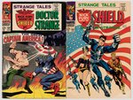 "STRANGE TALES" (NICK FURY AGENT OF S.H.I.E.L.D.) LOT OF FOUR SILVER AGE ISSUES.