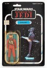 "STAR WARS: RETURN OF THE JEDI" B-WING PILOT 77 BACK-A CARD.