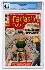 "FANTASTIC FOUR" #14 MAY 1963 CGC 4.5 VG+.