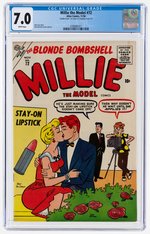 "MILLIE THE MODEL" #72 NOVEMBER 1956 CGC 7.0 FINE/VF (DOUBLE COVER).