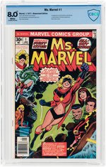 "MS. MARVEL" #1 JANUARY 1977 CBCS 8.0 VF (FIRST CAROL DANVERS AS MS. MARVEL).