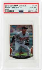 2013 BOWMAN CHROME MINI MANNY MACHADO #324 ROOKIE CARD PSA GEM MINT 10.