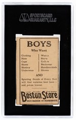 1917 H801-8 BOSTON STORE BILL DONOVAN #43 SGC 10 POOR 1.