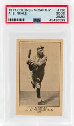 1917 E135 COLLINS-McCARTHY A.E. "GREASY" NEALE (HOF) #126 PSA GOOD 2 (MK).