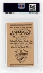 1917 E135 COLLINS-McCARTHY A.E. "GREASY" NEALE (HOF) #126 PSA GOOD 2 (MK).