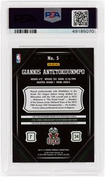 2013 PANINI PINNACLE GIANNIS ANTETOKOUNMPO #5 ROOKIE CARD PSA NM-MINT 8.