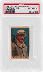 1920 W519 - UNNUMBERED EDDIE COLLINS (HOF) HAND CUT PSA AUTHENTIC.