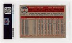 1957 TOPPS TED WILLIAMS (HOF) #1 PSA EX 5.