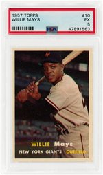 1957 TOPPS WILLIE MAYS (HOF) #10 PSA EX 5.