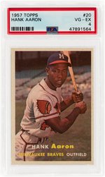 1957 TOPPS HANK AARON (HOF) #20 PSA VG-EX 4.