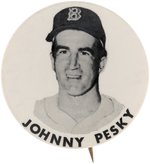 1940s JOHNNY PESKY PM10 STADIUM BUTTON.