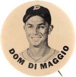 1950s DOM DiMAGGIO PM10 STADIUM BUTTON.