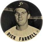 1950s DICK FARRELL PM10 STADIUM BUTTON.