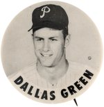 1960s DALLAS GREEN PM10 STADIUM BUTTON.