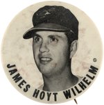 1960s JAMES HOYT WILHELM (HOF) PM10 STADIUM BUTTON.