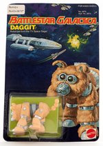 "BATTLESTAR GALACTICA - DAGGIT" ACTION FIGURE ON CARD.