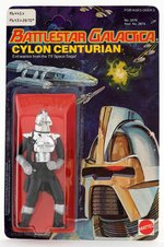 "BATTLESTAR GALACTICA - CYLON CENTURIAN" ACTION FIGURE ON CARD.