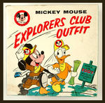 "MICKEY MOUSE EXPLORERS CLUB OUTFIT" BOXED SET.