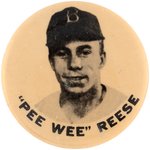 1940s "'PEE WEE'" REESE (HOF) PM10 STADIUM BUTTON.