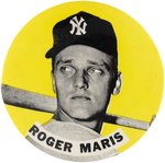 1960s ROGER MARIS LARGE BUTTON (COLOR VARIETY).