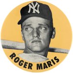 1960s ROGER MARIS LARGE BUTTON (COLOR VARIETY).