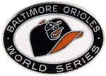 1969 "BALTIMORE ORIOLES WORLD SERIES" PRESS PIN.